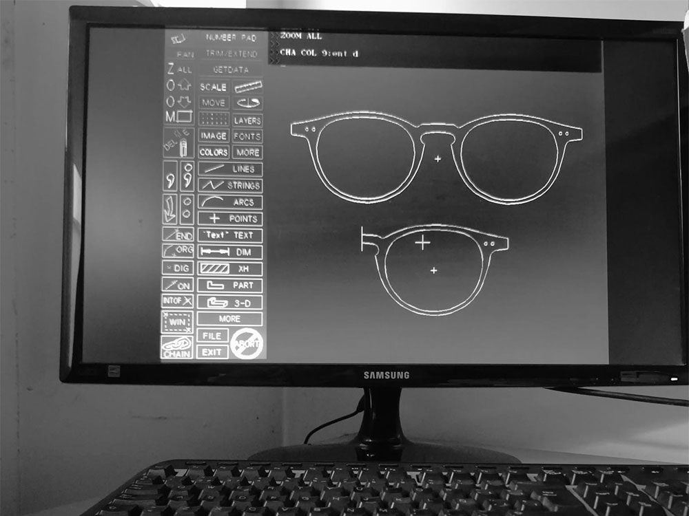 Diseño técnico de monturas de acetato LENT-CLASSIC
